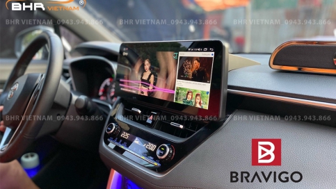 Màn hình DVD Android xe Toyota Cross 2020 - nay | Màn Bravigo nguyên khối